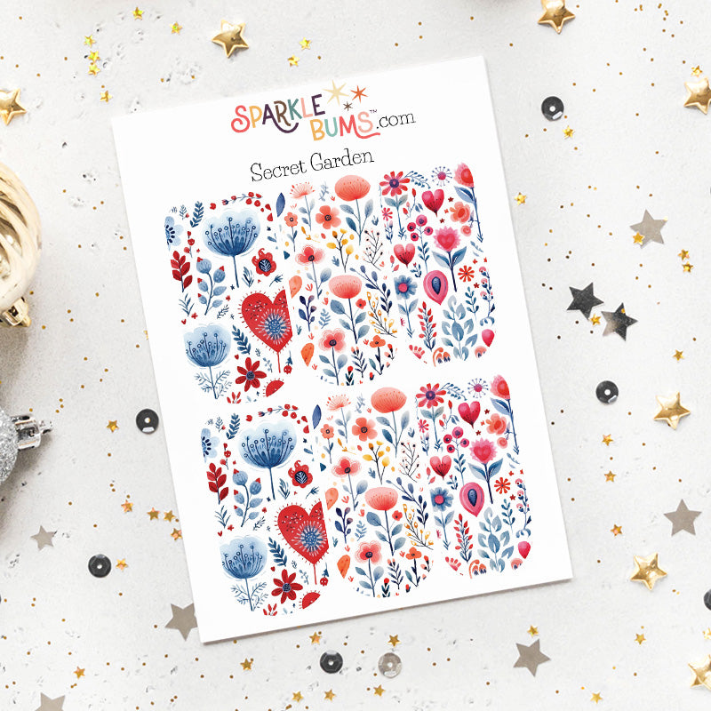 Secret Garden Waterslide Decals