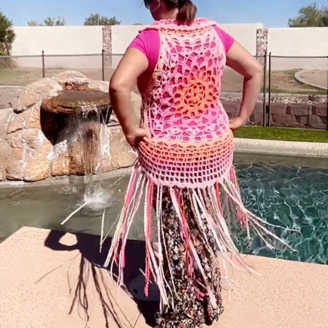 Summer Sunrise Fae Vest - Size XL