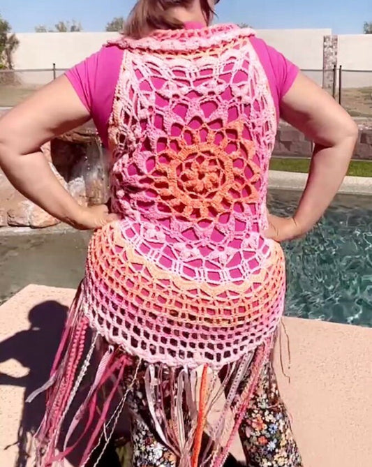 Summer Sunrise Fae Vest - Size XL