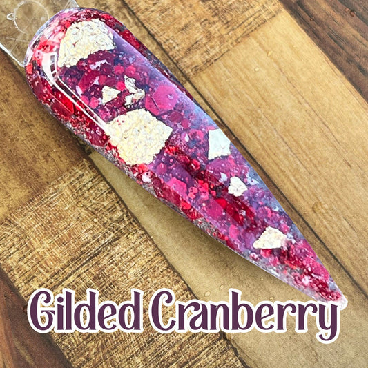 Gilded Cranberry Nail Dip Powder