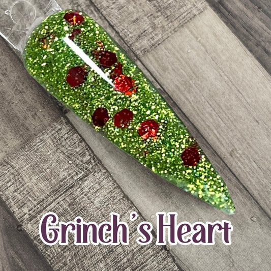 Grinch's Heart Nail Dip Powder