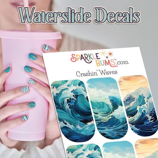 Crashin' Waves Waterslide Decals