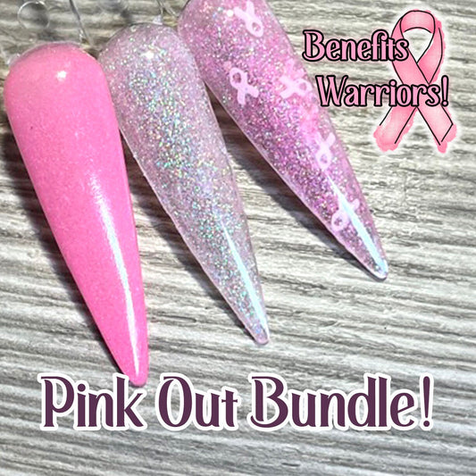 Pink Out Bundle Dip Powder for Nails, Acrylic Powder